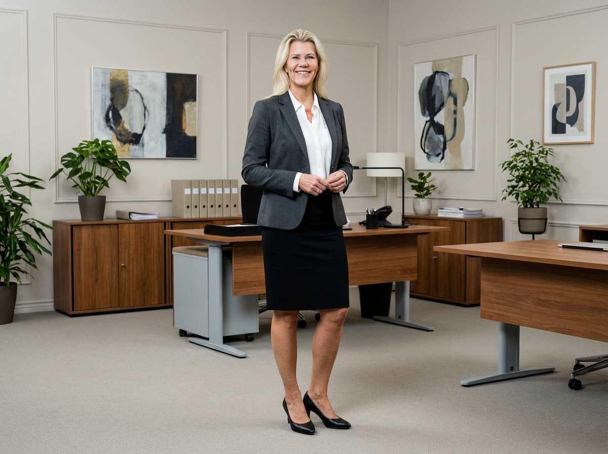 Sort Pencil Nederdel